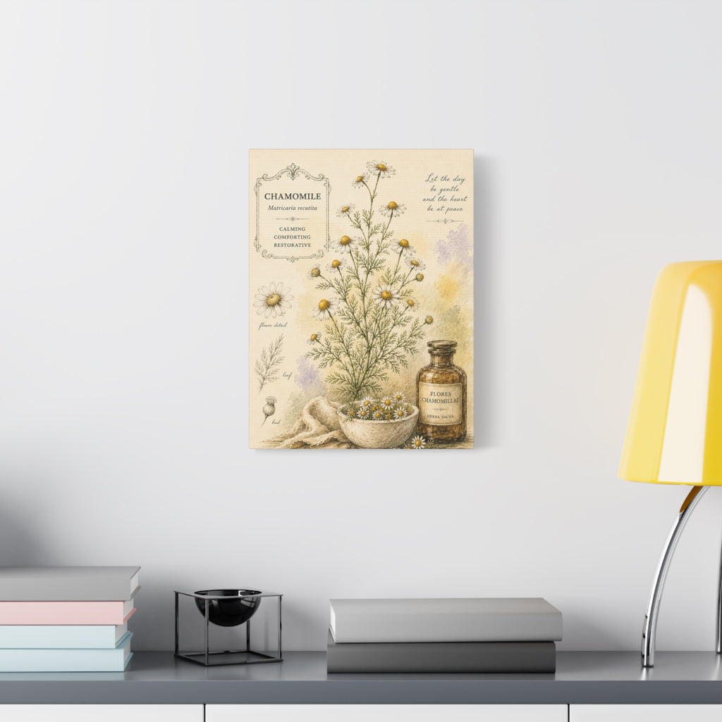 Chamomile Botanical Herbal Wall Art