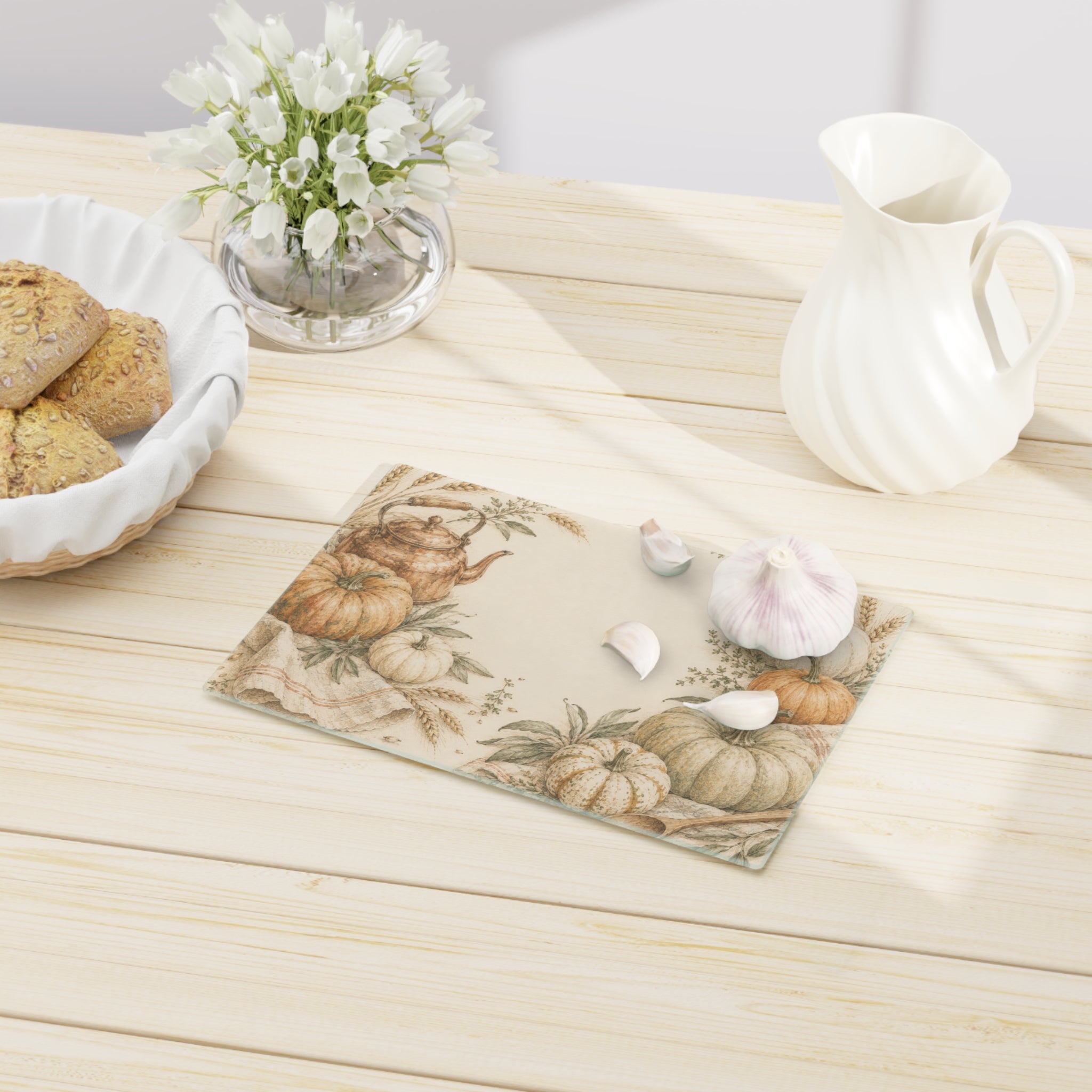 Harvest Pantry Collection - Pumpkin Kitchen Cutting Board