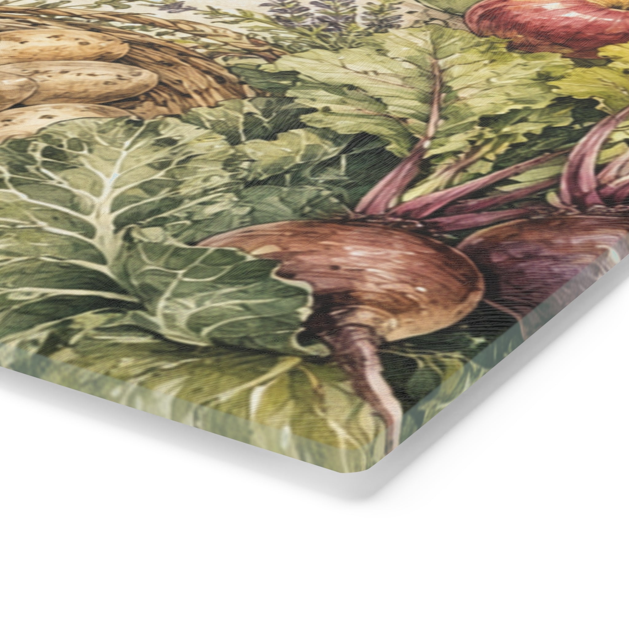 Autumn Harvest Cutting Board | Pumpkin Sunflower Vegetable Fall Kitchen