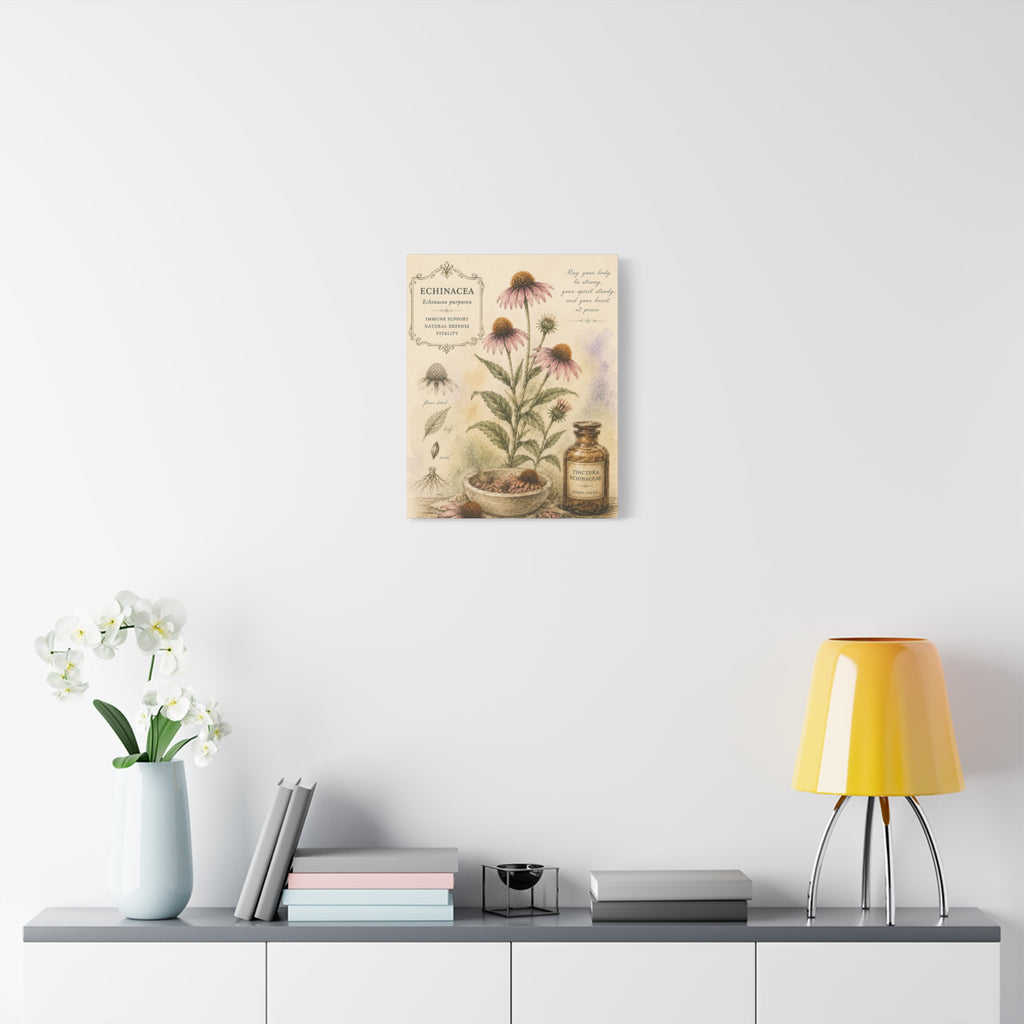 Echinacea Botanical Herbal Wall Art
