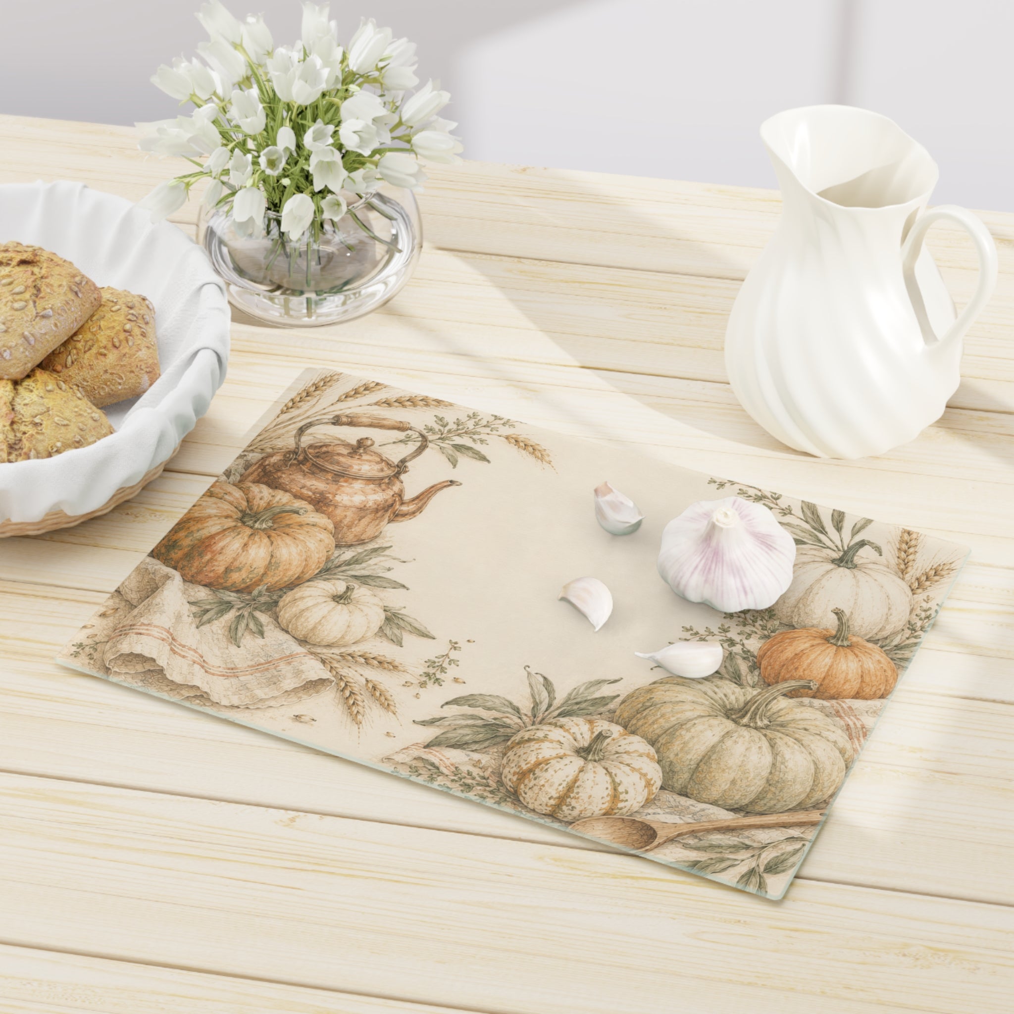 Harvest Pantry Collection - Pumpkin Kitchen Cutting Board