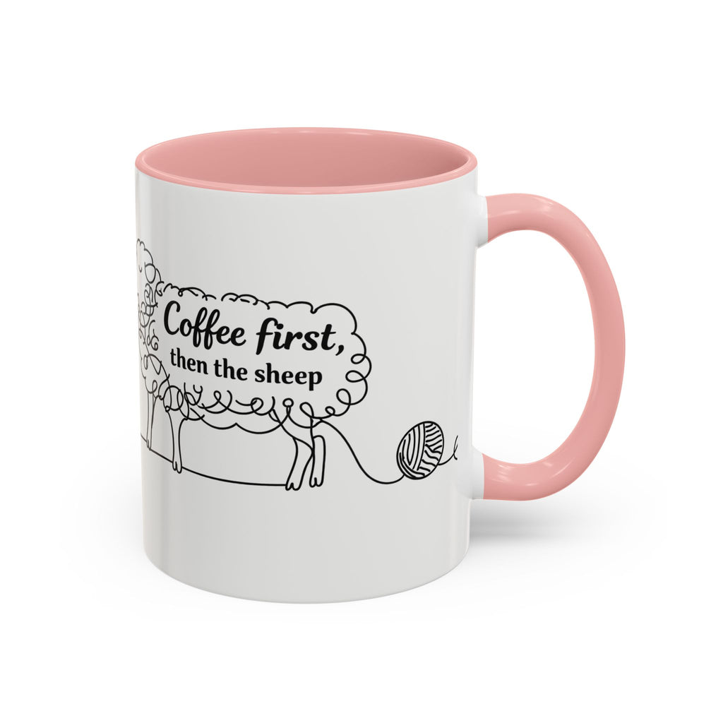 Coffee First Then The Sheep mug | Accent Coffee Mug 11oz 15oz
