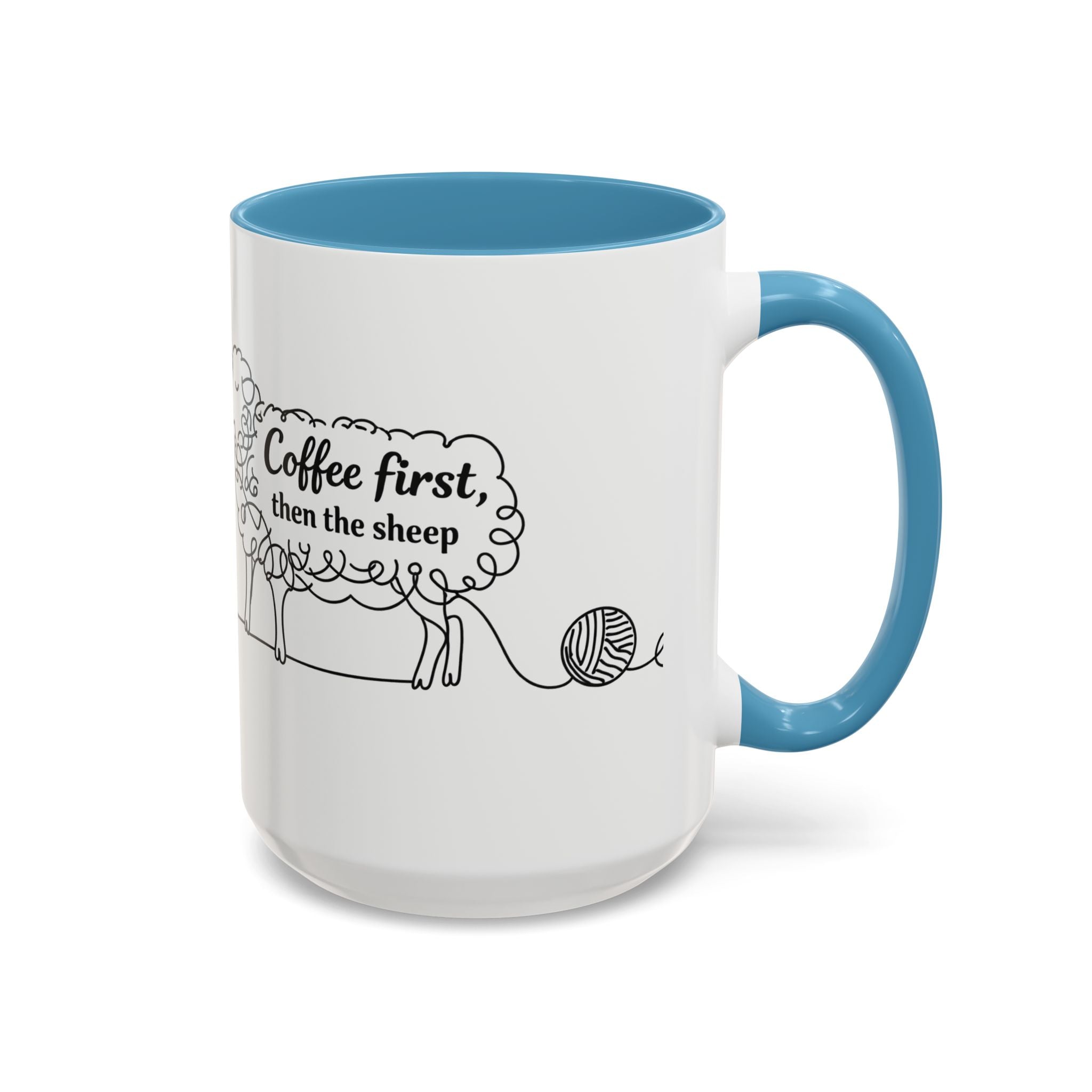 Coffee First Then The Sheep mug | Accent Coffee Mug 11oz 15oz
