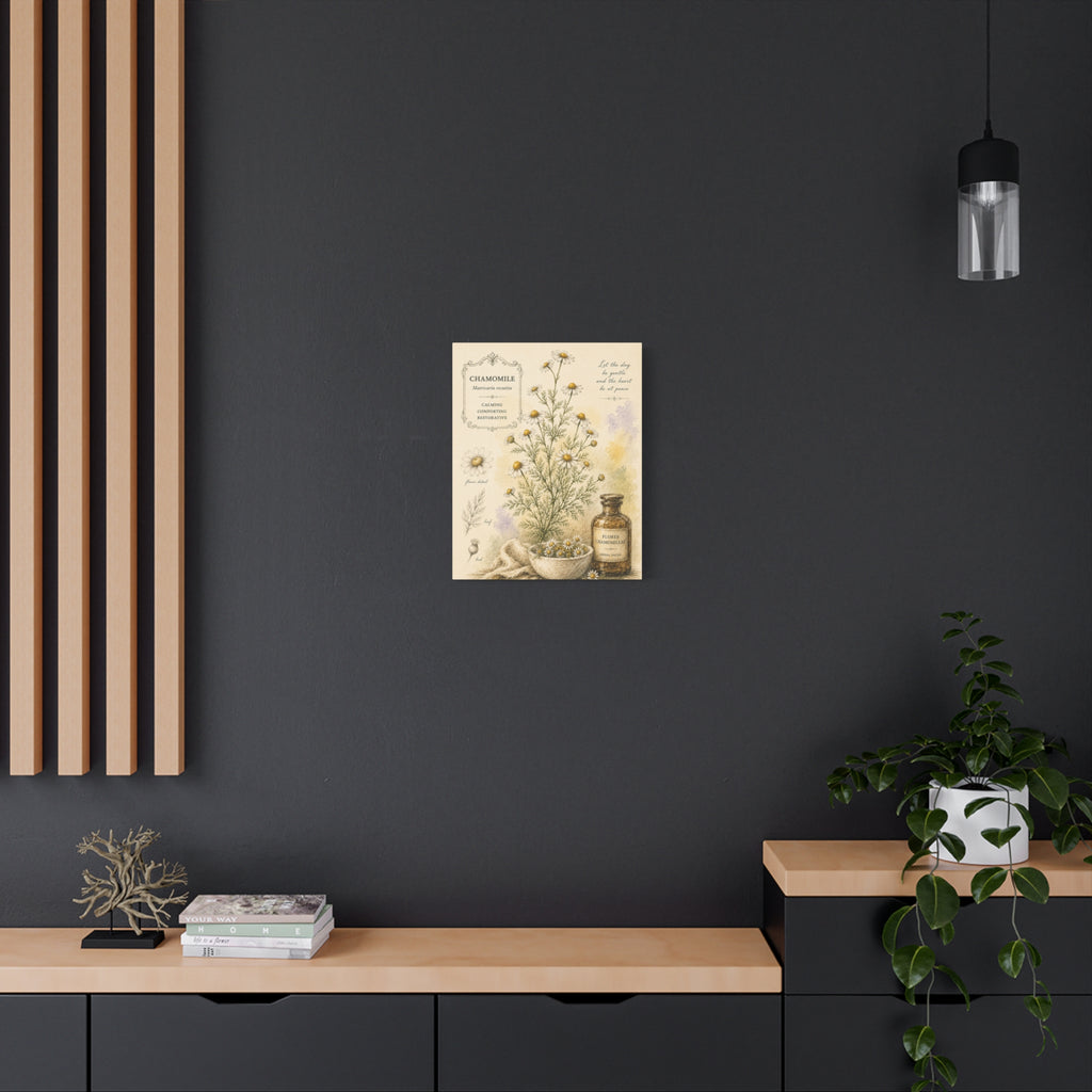 Chamomile Botanical Herbal Wall Art