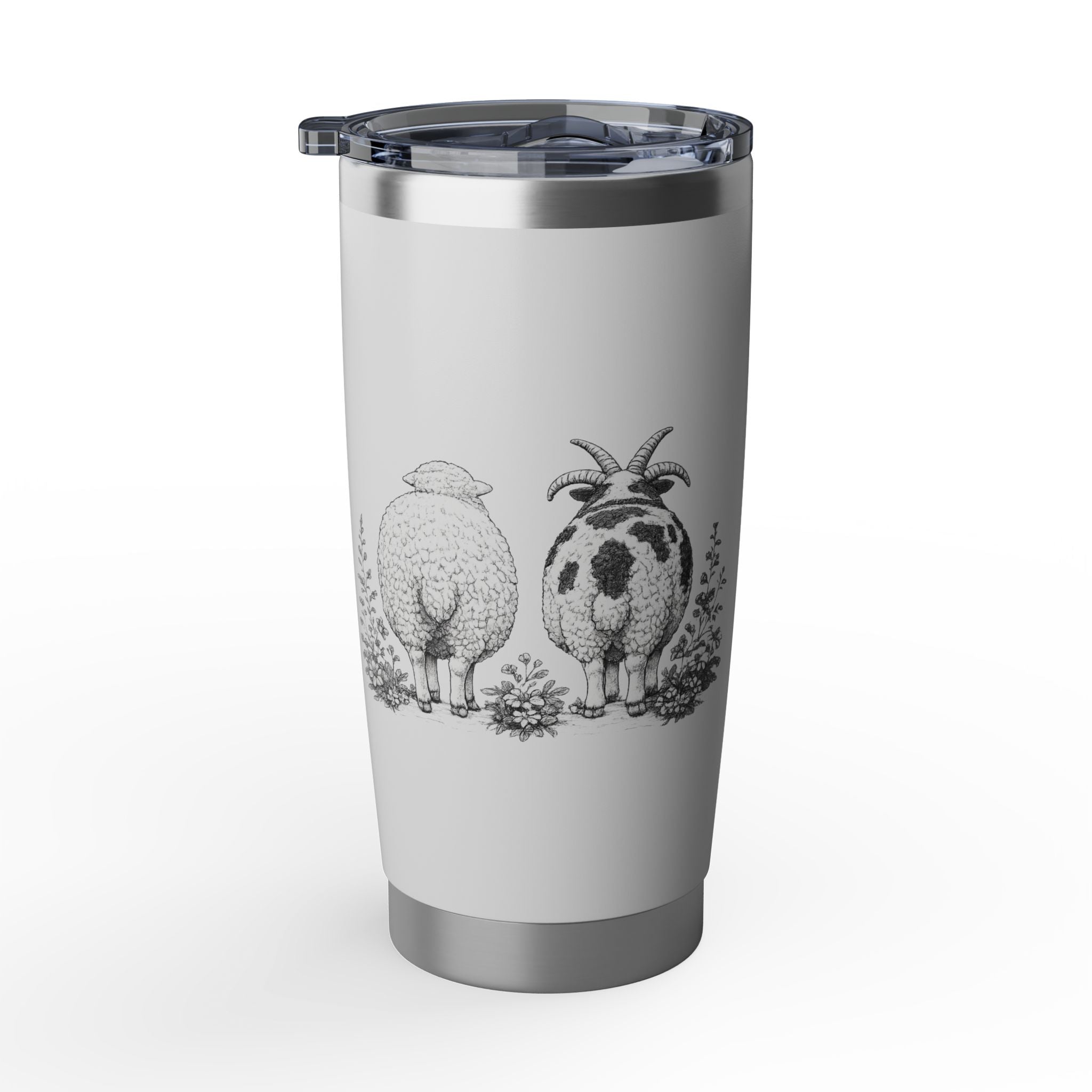 Sheep Sketch Tumbler | Stainless 20oz Vagabond Travel Cup
