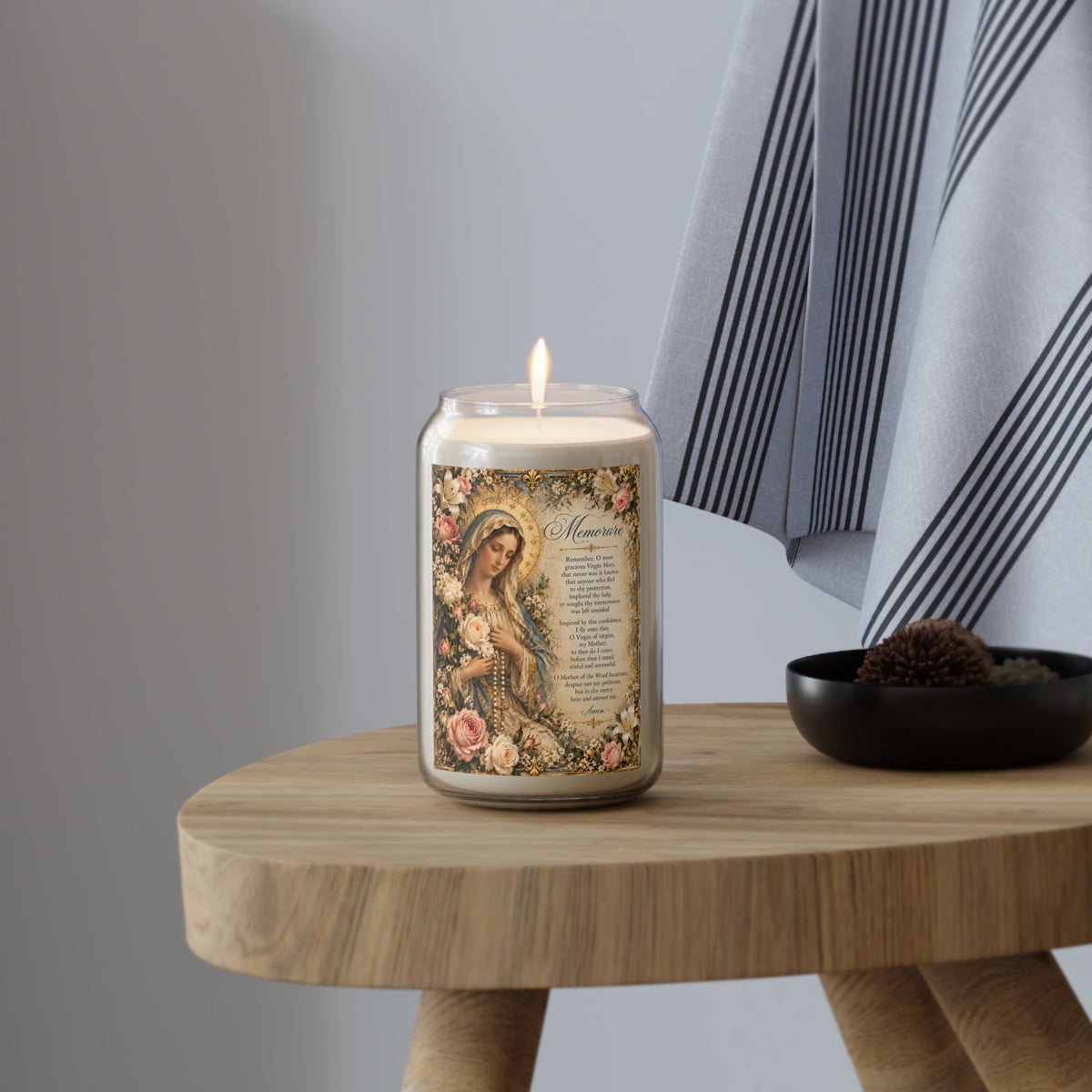 The Memorare | Blessed Virgin Mary Catholic Prayer Candle