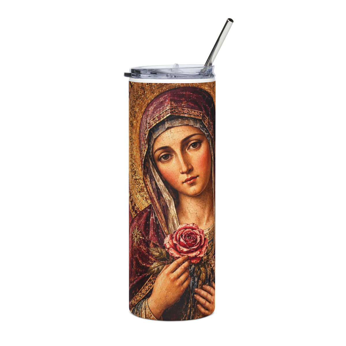 Our Lady of the Roses | Marian Devotional Tumbler