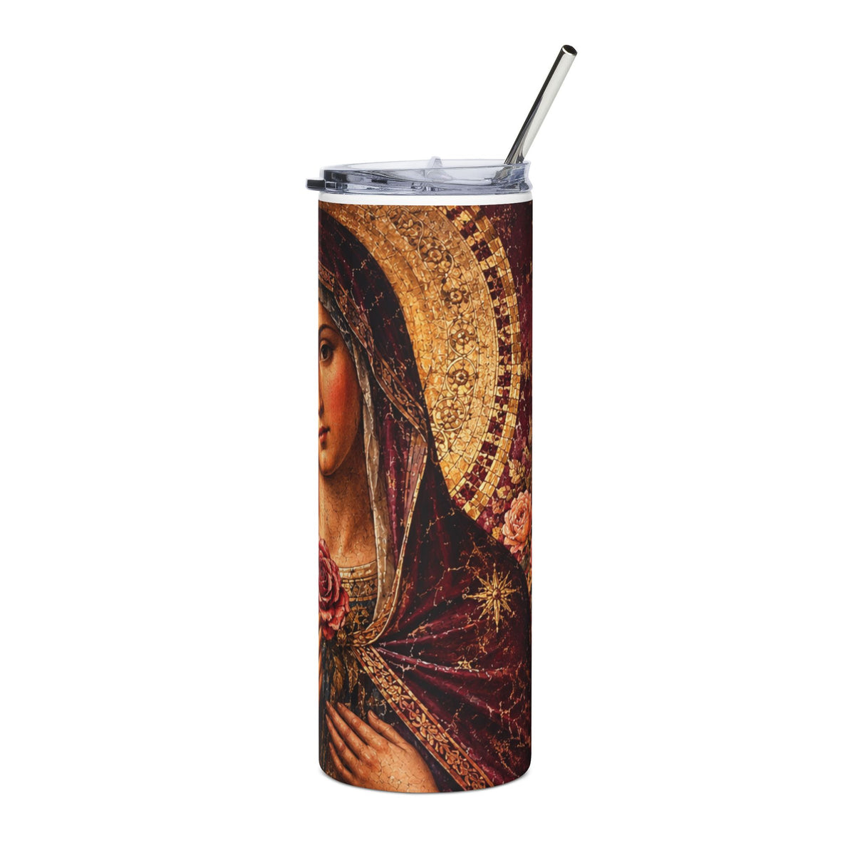 Our Lady of the Roses | Marian Devotional Tumbler