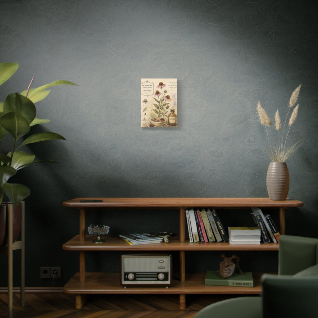 Echinacea Botanical Herbal Wall Art