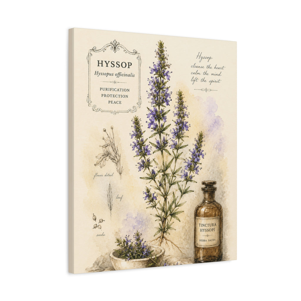 Hyssop Apothecary Botanical Canvas Wall Art
