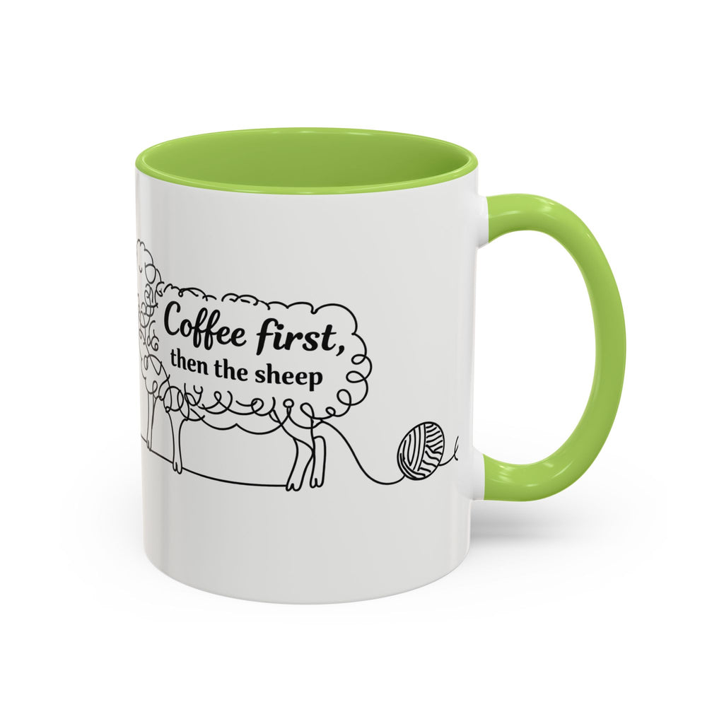 Coffee First Then The Sheep mug | Accent Coffee Mug 11oz 15oz