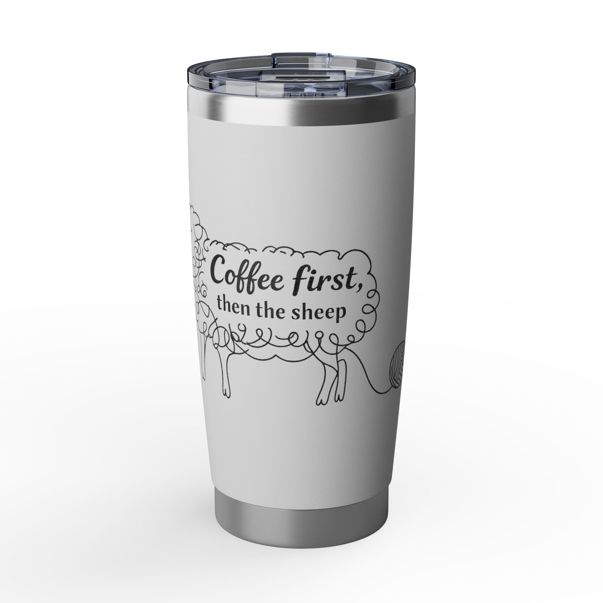Coffee First Then The Sheep tumbler | 20oz Vagabond Tumbler