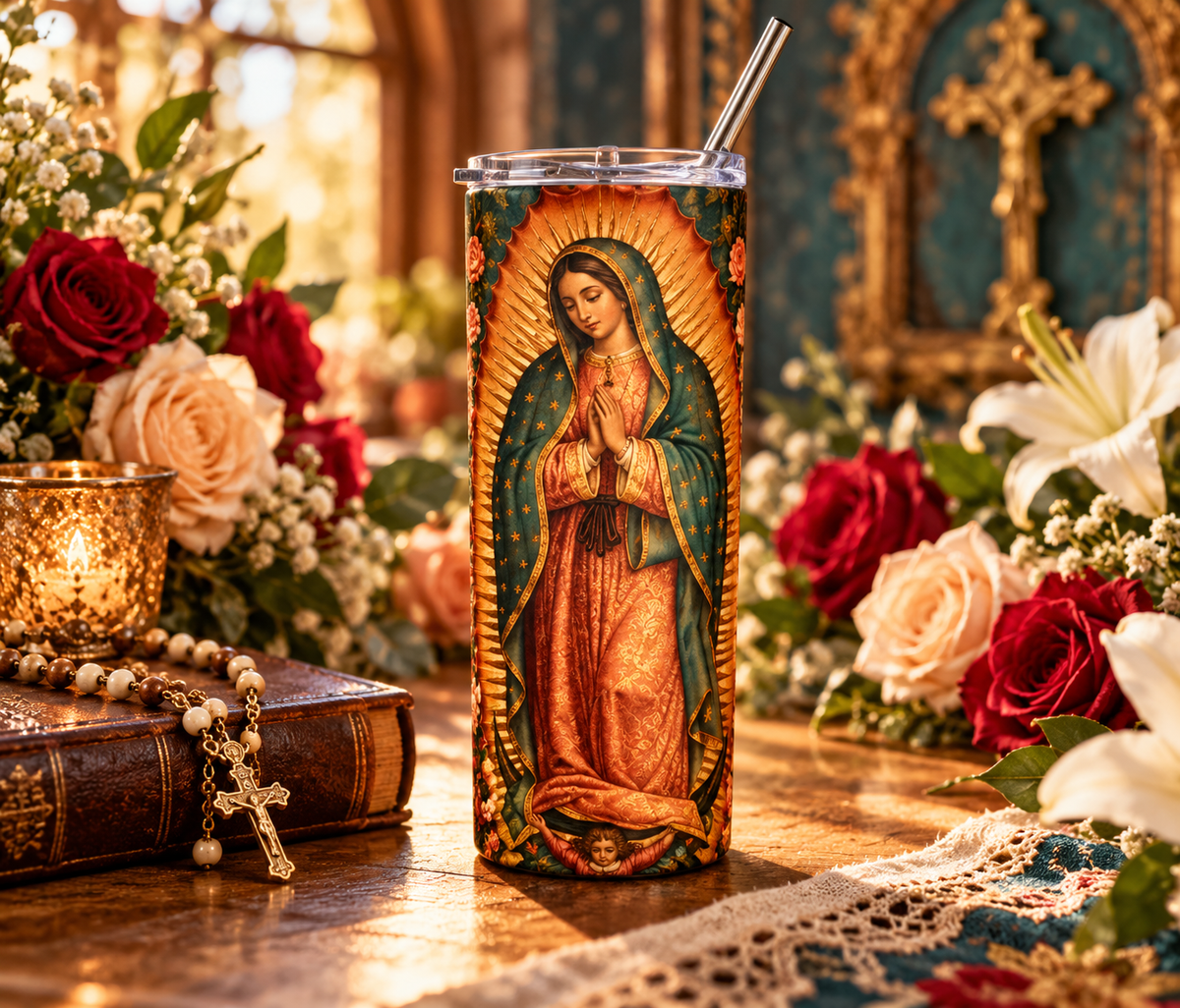 Our Lady of Guadalupe / Marian Devotional Tumbler