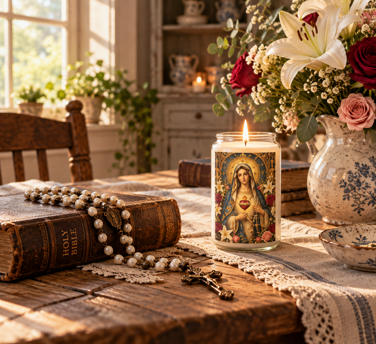 Immaculate Heart of Mary | Catholic Devotional Prayer Candle