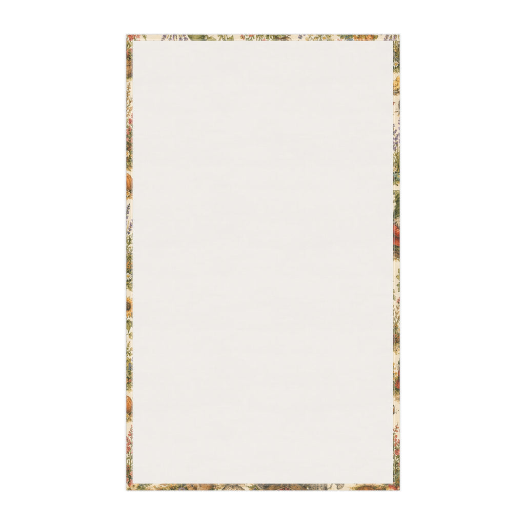 Harvest Helpers Tea Towel | Whimsical Autumn Farmhouse Kitchen Towel
