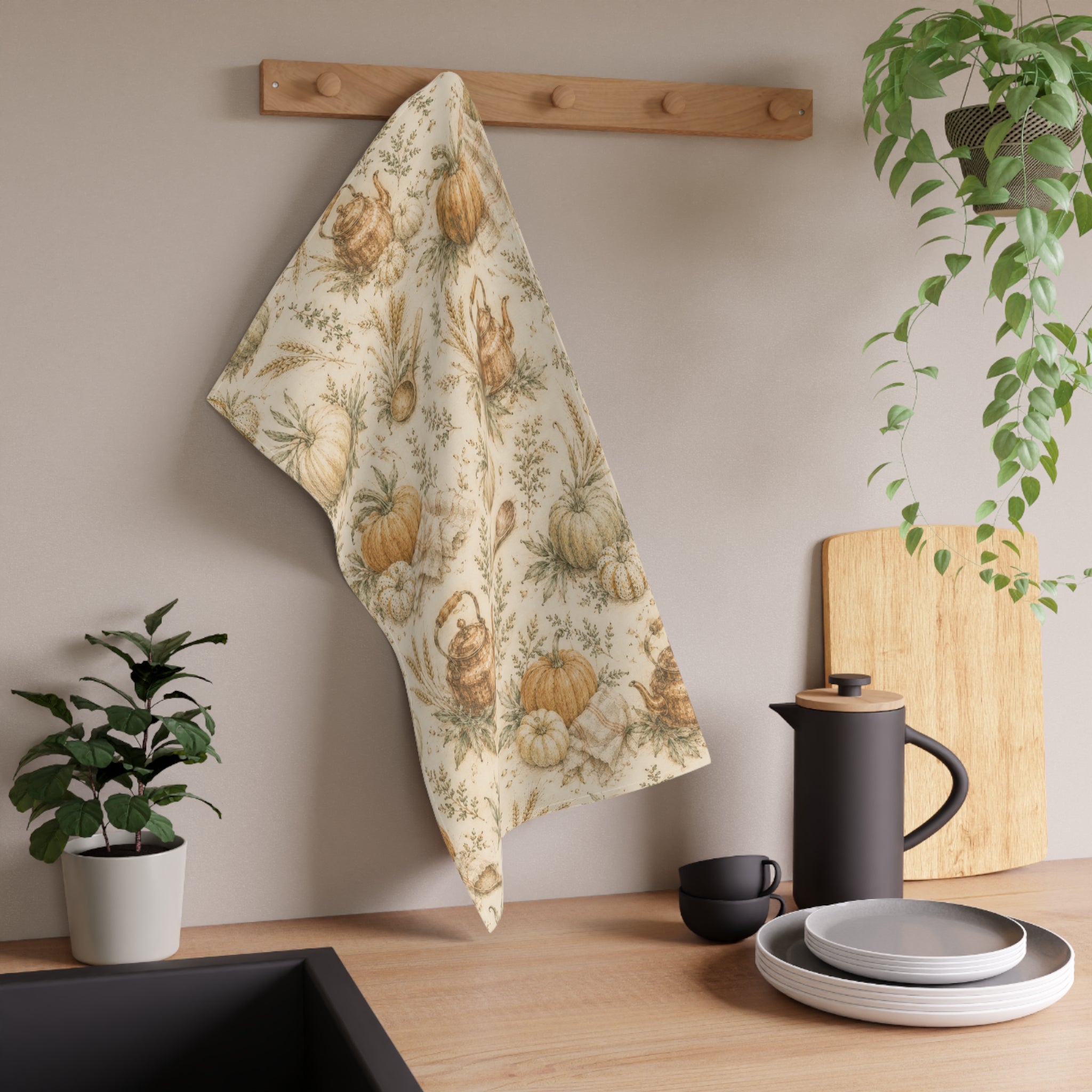 Harvest Pantry Pumpkin Tea Towel
