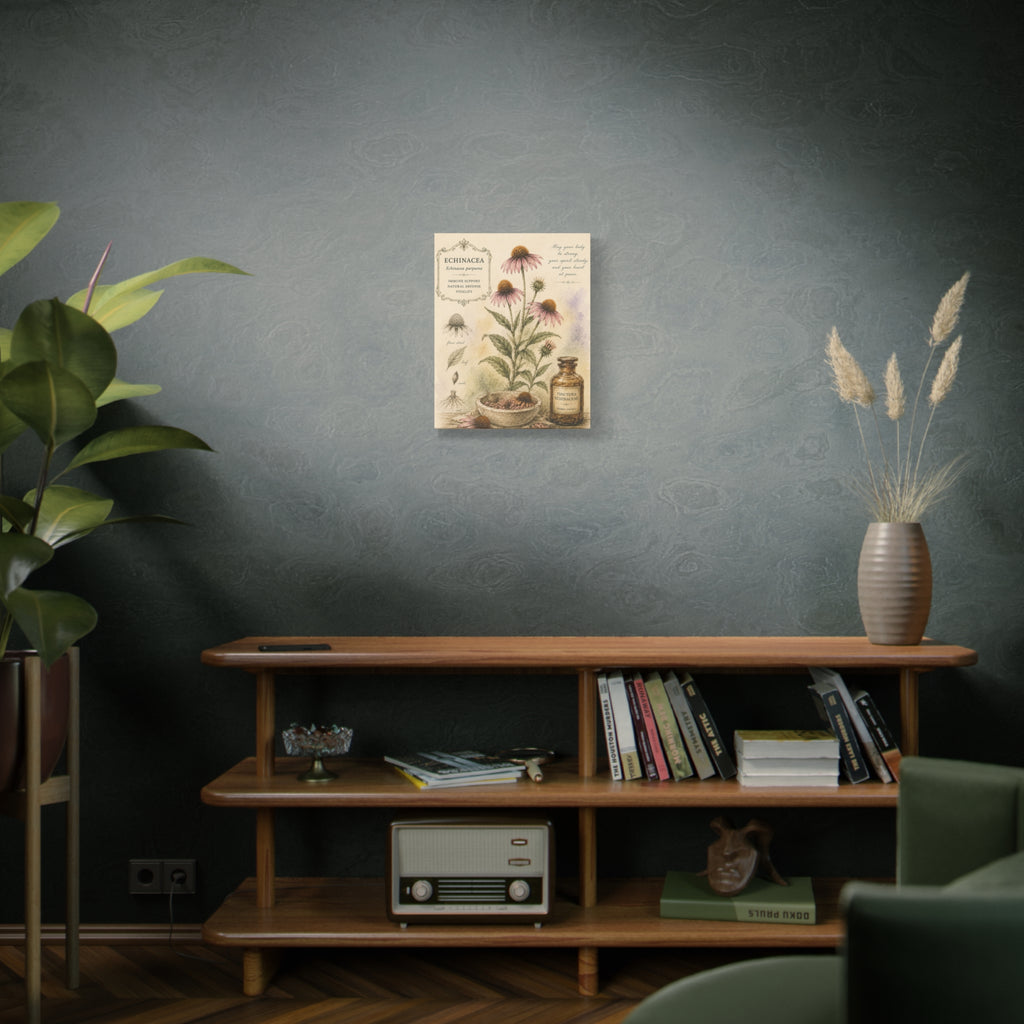 Echinacea Botanical Herbal Wall Art