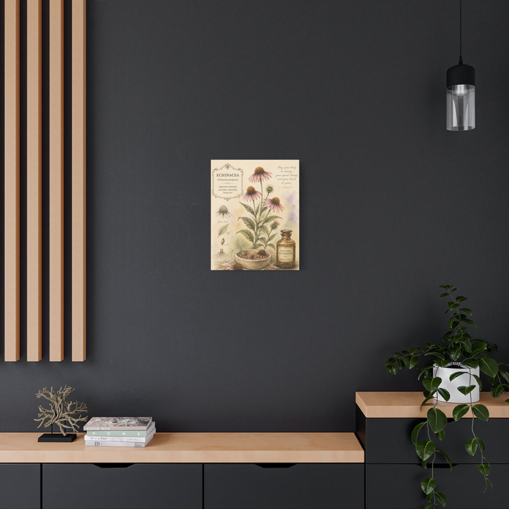 Echinacea Botanical Herbal Wall Art