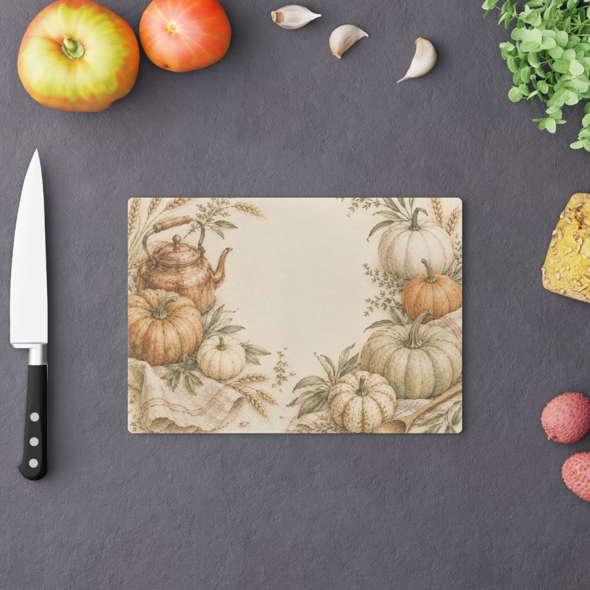 Harvest Pantry Collection - Pumpkin Kitchen Cutting Board
