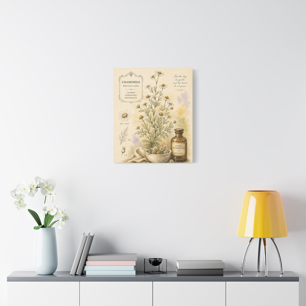 Chamomile Botanical Herbal Wall Art