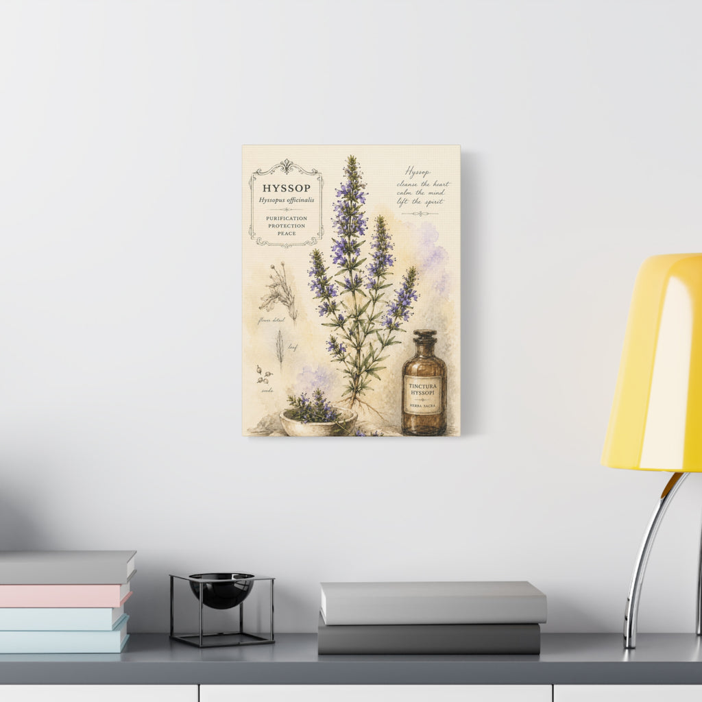 Hyssop Apothecary Botanical Canvas Wall Art