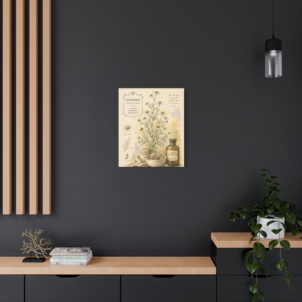 Chamomile Botanical Herbal Wall Art