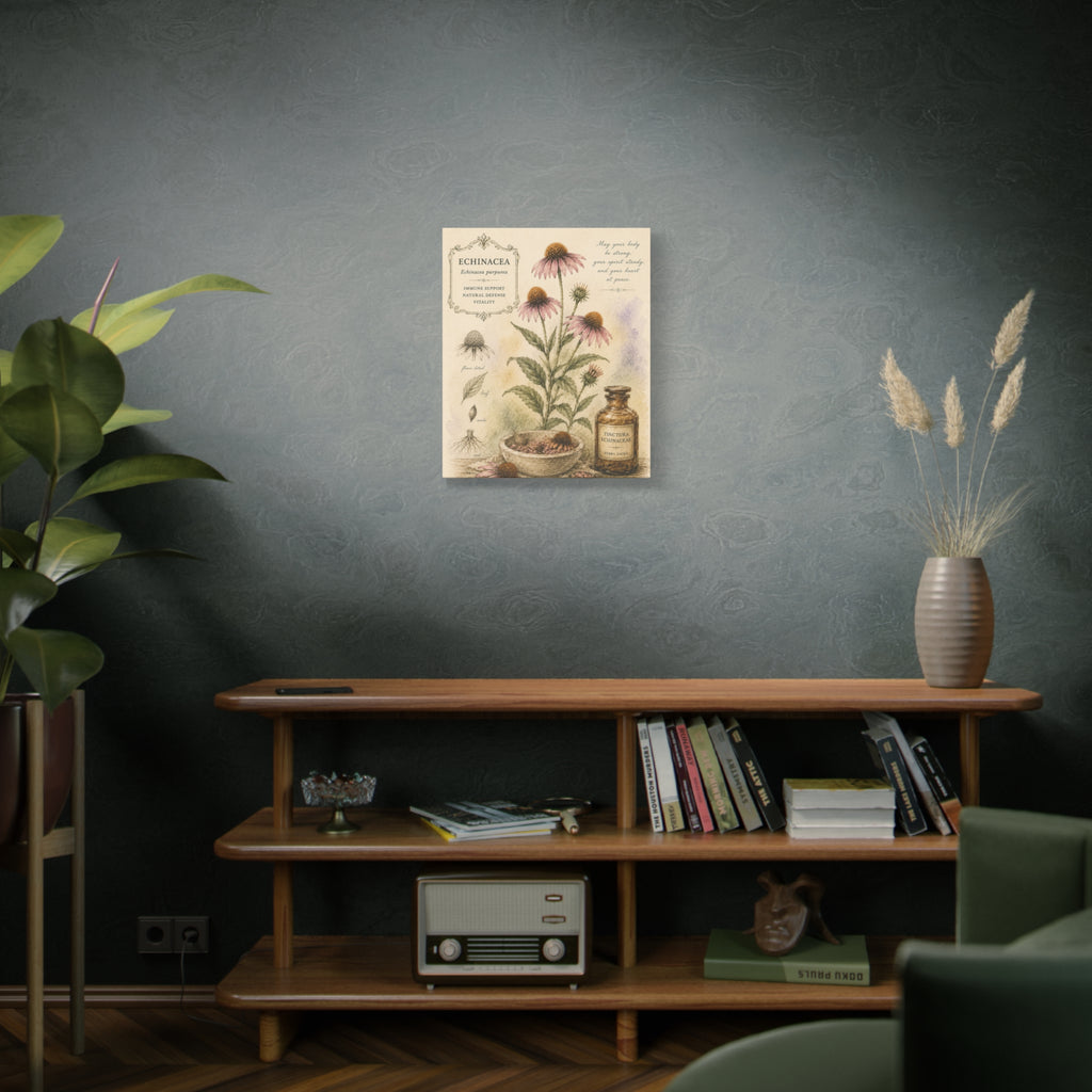Echinacea Botanical Herbal Wall Art