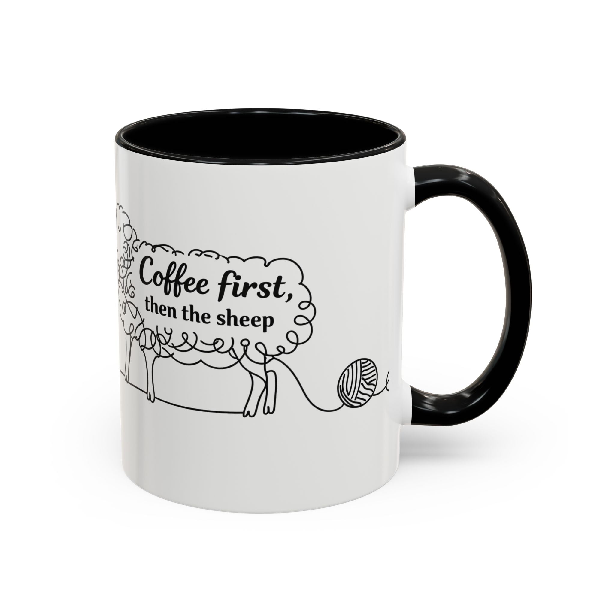 Coffee First Then The Sheep mug | Accent Coffee Mug 11oz 15oz