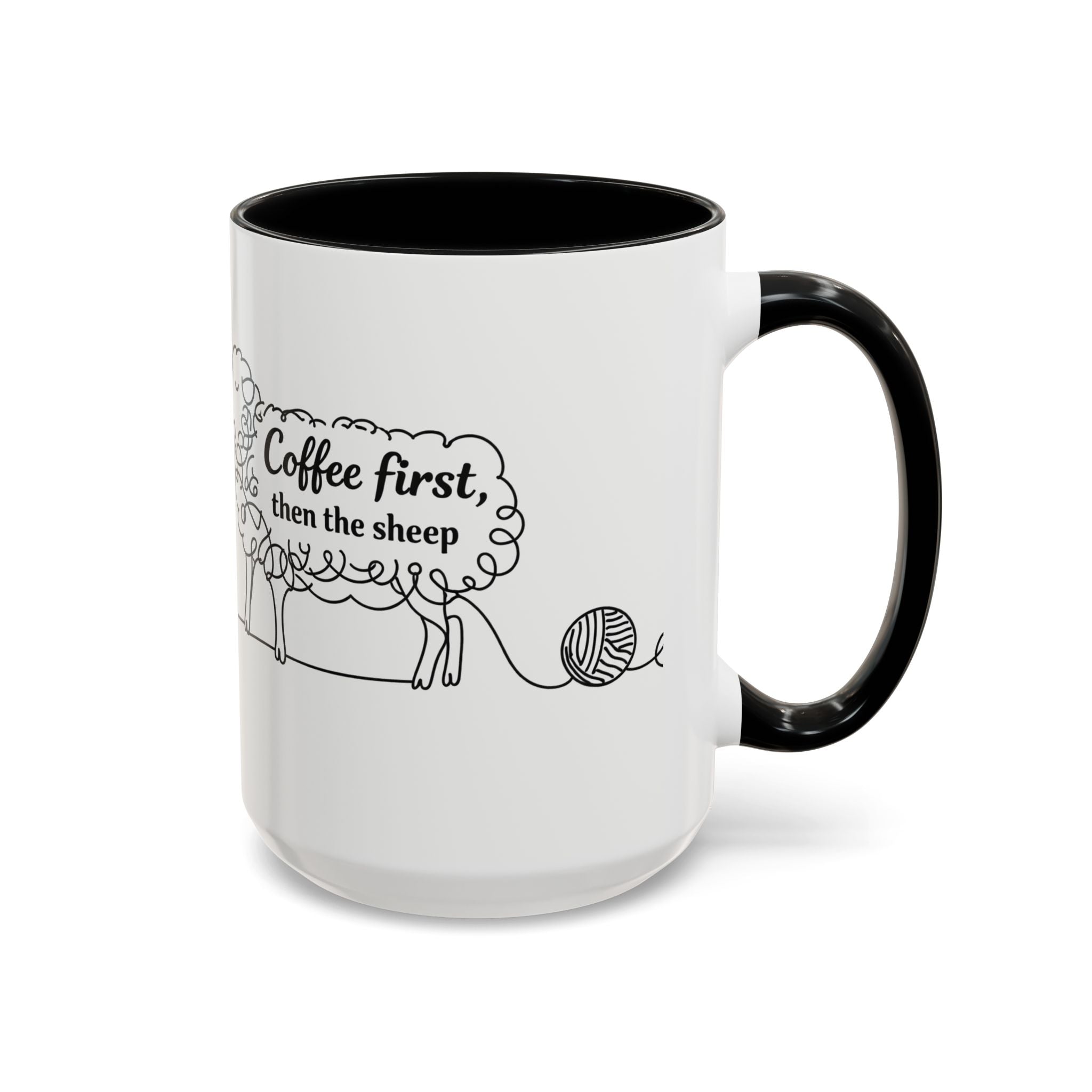 Coffee First Then The Sheep mug | Accent Coffee Mug 11oz 15oz