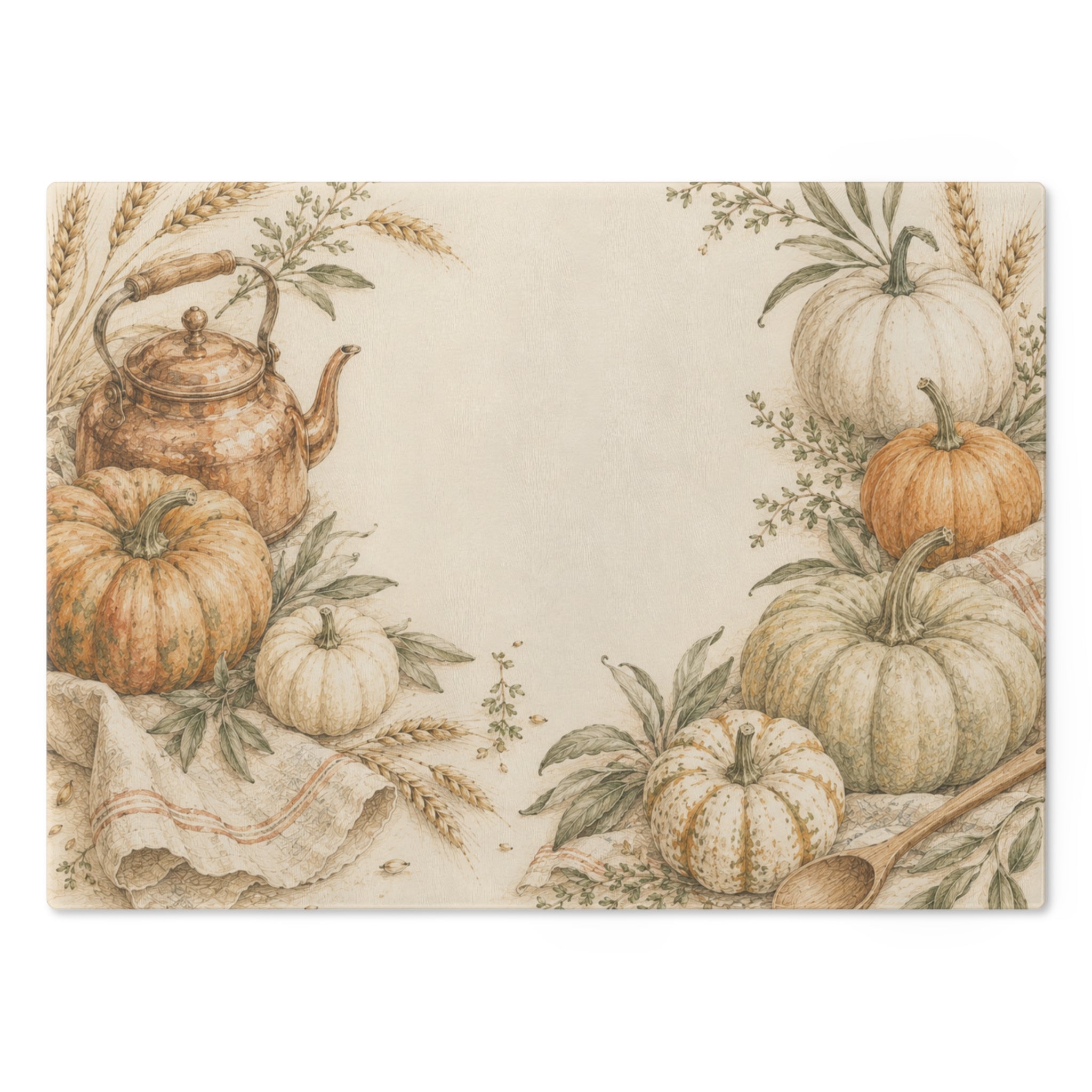 Harvest Pantry Collection - Pumpkin Kitchen Cutting Board