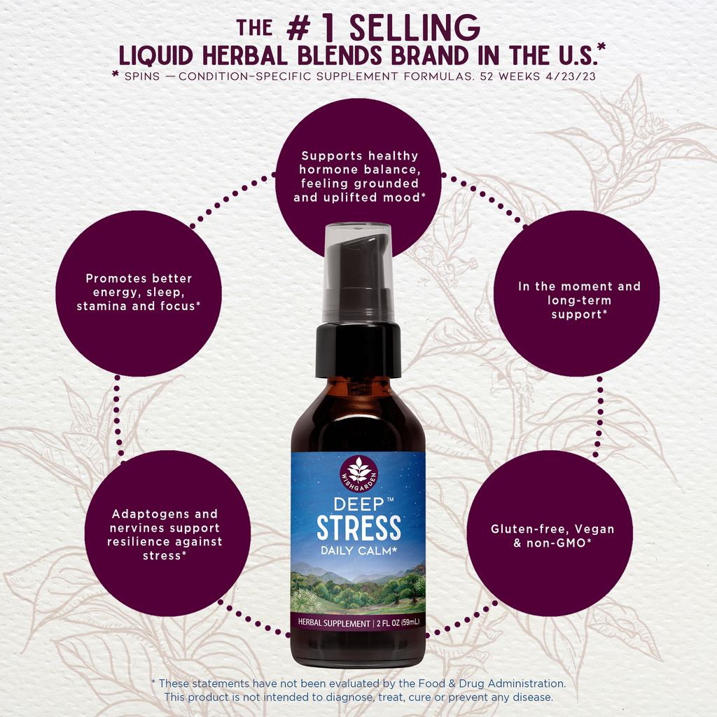 Deep Stress Relief Herbal Tincture – Daily Calm & Relaxation Blend