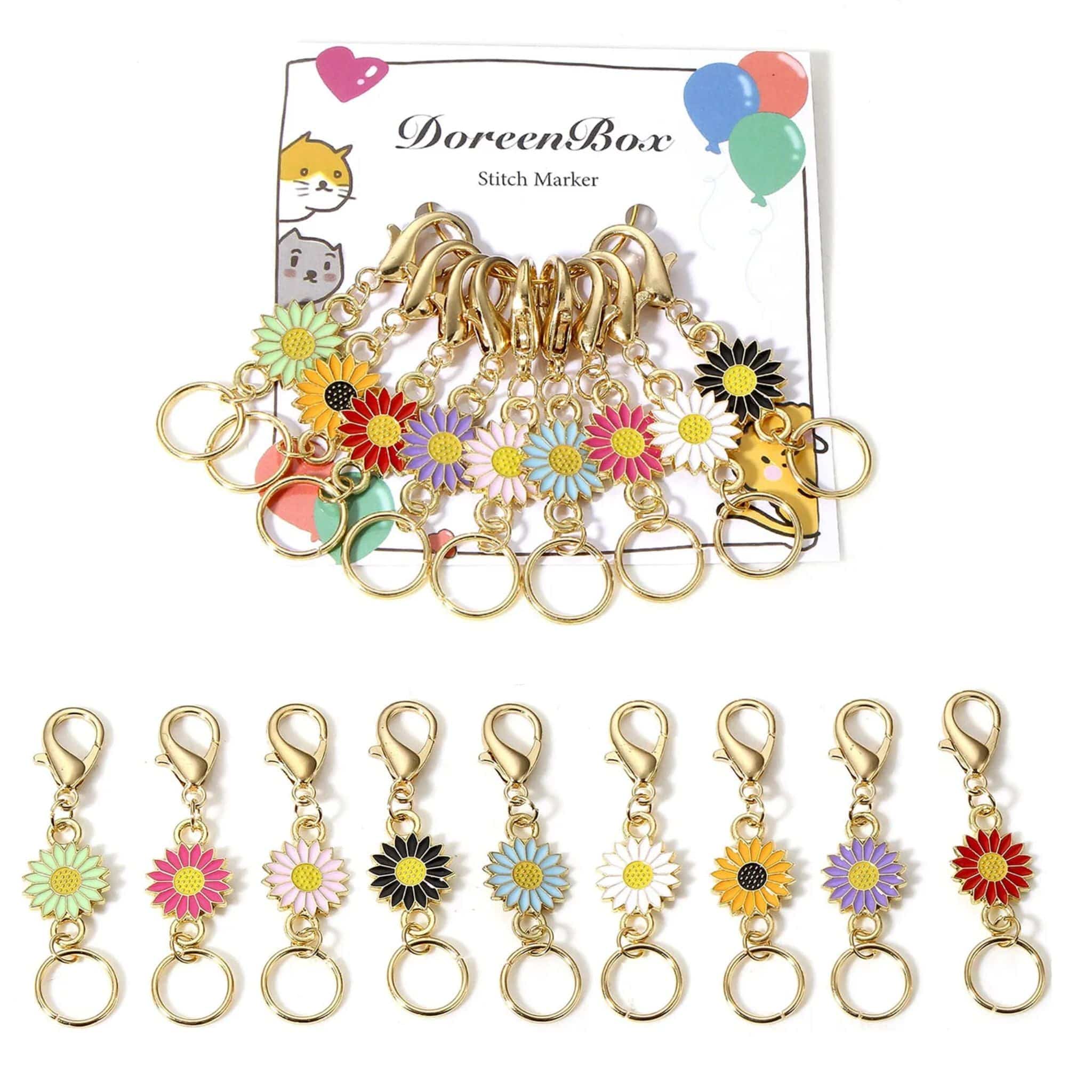 Flower Power Locking Stitch Markers – Fun Crochet & Knitting Accessories