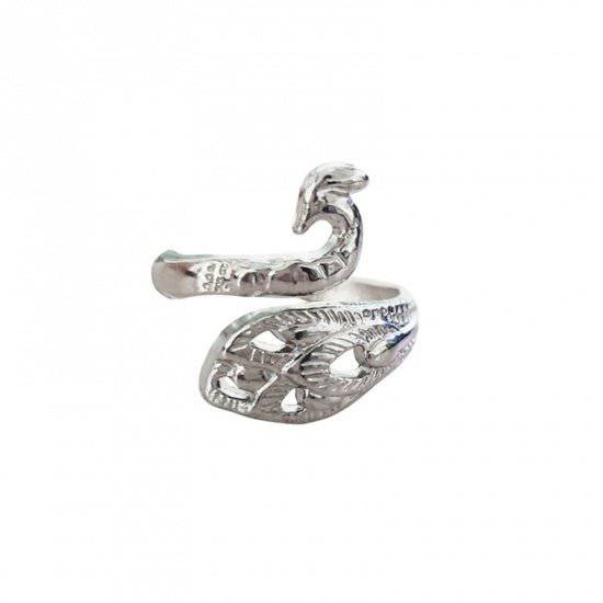 Peacock Yarn Tension Ring – Adjustable Finger Ring for Knitters & Crocheters