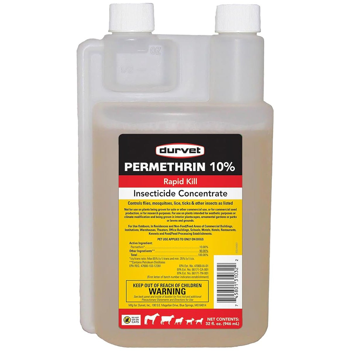 Permethrin 10% Fly Spray for Livestock & Premises – Emulsifiable Concentrate