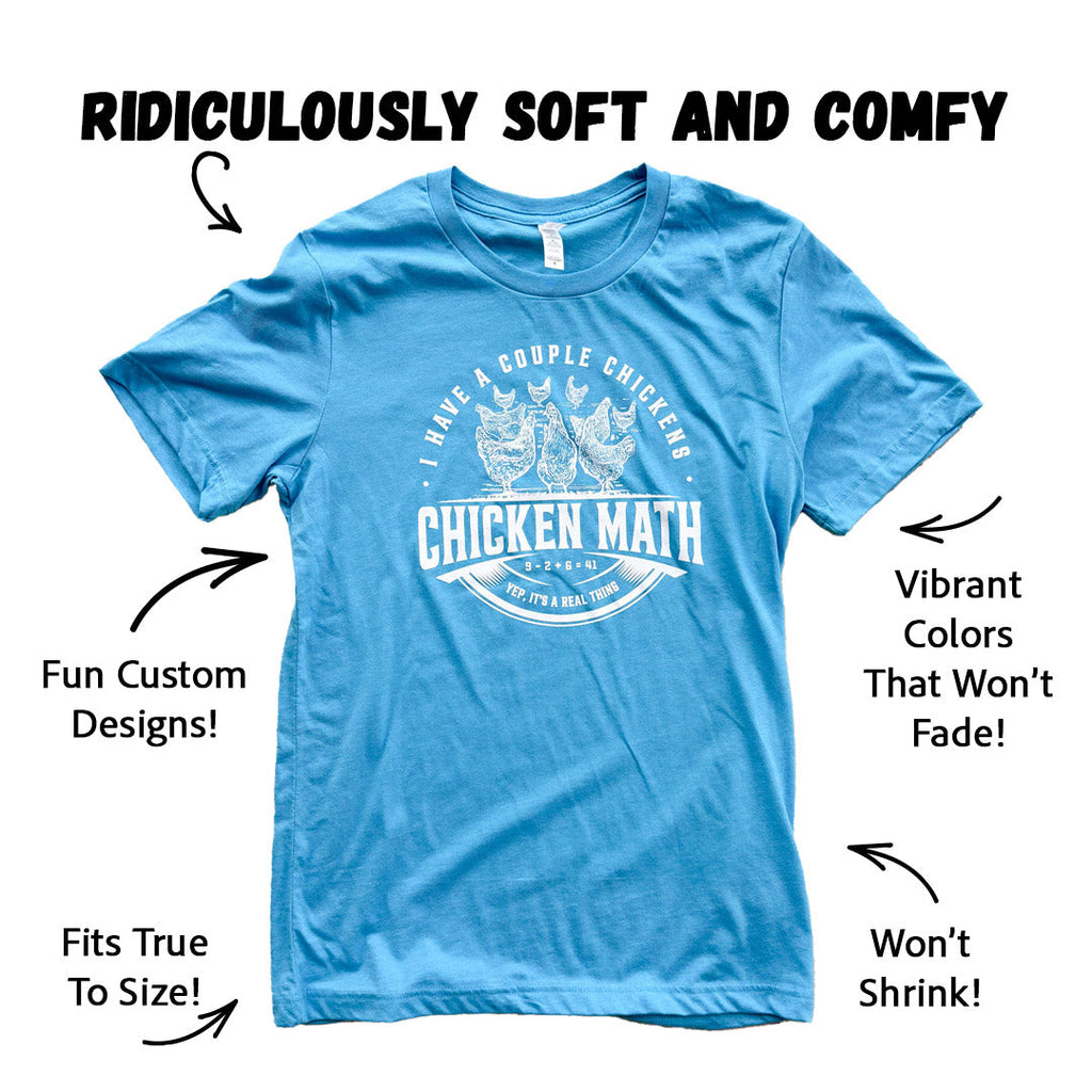 Chicken Math - Aqua